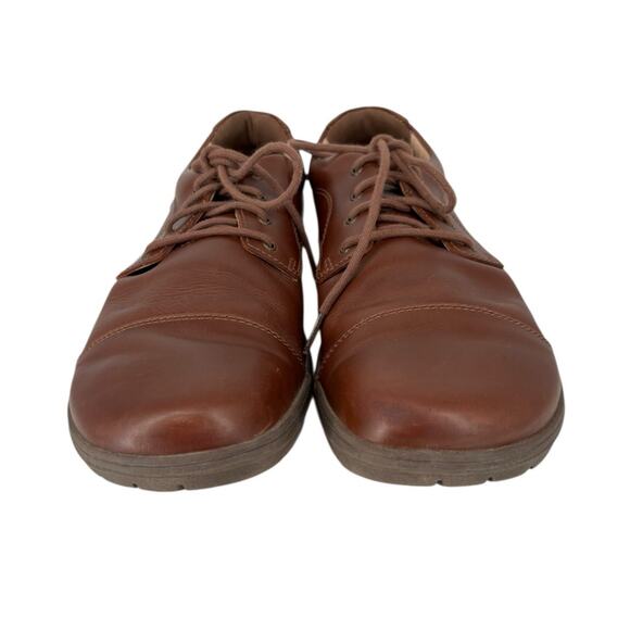 Lems Nine2Five Leather Shoes Zero Drop Minimalist Brown Oxford Size 10.5 Mens - Picture 5 of 12